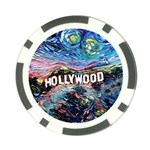 Hollywood Art Starry Night Van Gogh Poker Chip Card Guard Front