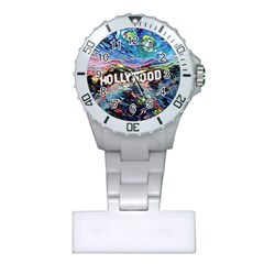 Hollywood Art Starry Night Van Gogh Plastic Nurses Watch by Sarkoni