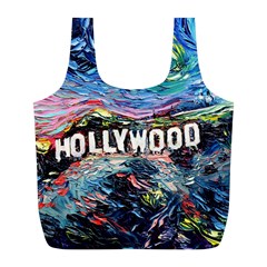 Hollywood Art Starry Night Van Gogh Full Print Recycle Bag (l) by Sarkoni