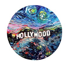 Hollywood Art Starry Night Van Gogh Mini Round Pill Box by Sarkoni