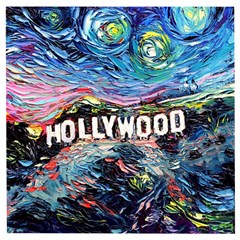 Hollywood Art Starry Night Van Gogh Wooden Puzzle Square by Sarkoni