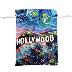 Hollywood Art Starry Night Van Gogh Lightweight Drawstring Pouch (xl) by Sarkoni