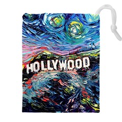 Hollywood Art Starry Night Van Gogh Drawstring Pouch (4xl) by Sarkoni