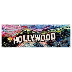 Hollywood Art Starry Night Van Gogh Banner And Sign 12  X 4  by Sarkoni