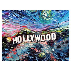 Hollywood Art Starry Night Van Gogh Two Sides Premium Plush Fleece Blanket (extra Small) by Sarkoni