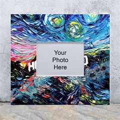 Hollywood Art Starry Night Van Gogh White Wall Photo Frame 5  X 7  by Sarkoni