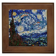 Mosaic Art Vincent Van Gogh s Starry Night Framed Tile by Sarkoni