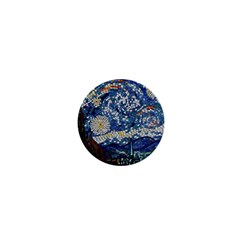 Mosaic Art Vincent Van Gogh s Starry Night 1  Mini Magnets by Sarkoni