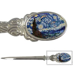 Mosaic Art Vincent Van Gogh s Starry Night Letter Opener by Sarkoni