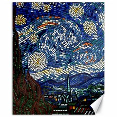 Mosaic Art Vincent Van Gogh s Starry Night Canvas 16  X 20  by Sarkoni