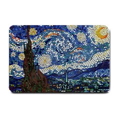 Mosaic Art Vincent Van Gogh s Starry Night Small Doormat by Sarkoni