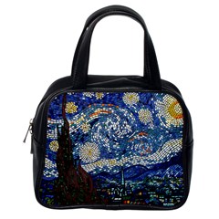 Mosaic Art Vincent Van Gogh s Starry Night Classic Handbag (one Side) by Sarkoni