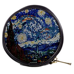 Mosaic Art Vincent Van Gogh s Starry Night Mini Makeup Bag by Sarkoni