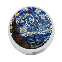 Mosaic Art Vincent Van Gogh s Starry Night 4-port Usb Hub (two Sides) by Sarkoni