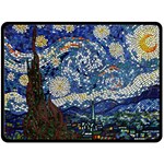 Mosaic Art Vincent Van Gogh s Starry Night Fleece Blanket (Large) 80 x60  Blanket Front