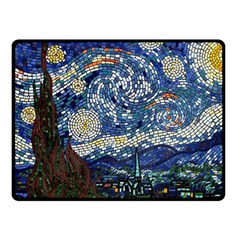 Mosaic Art Vincent Van Gogh s Starry Night Fleece Blanket (small) by Sarkoni