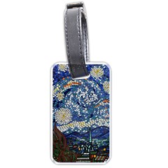 Mosaic Art Vincent Van Gogh s Starry Night Luggage Tag (one Side)