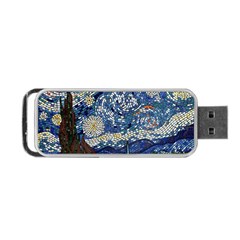 Mosaic Art Vincent Van Gogh s Starry Night Portable Usb Flash (two Sides) by Sarkoni