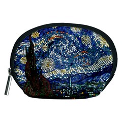 Mosaic Art Vincent Van Gogh s Starry Night Accessory Pouch (medium) by Sarkoni