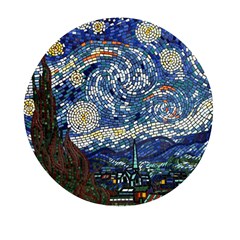 Mosaic Art Vincent Van Gogh s Starry Night Mini Round Pill Box (pack Of 3) by Sarkoni