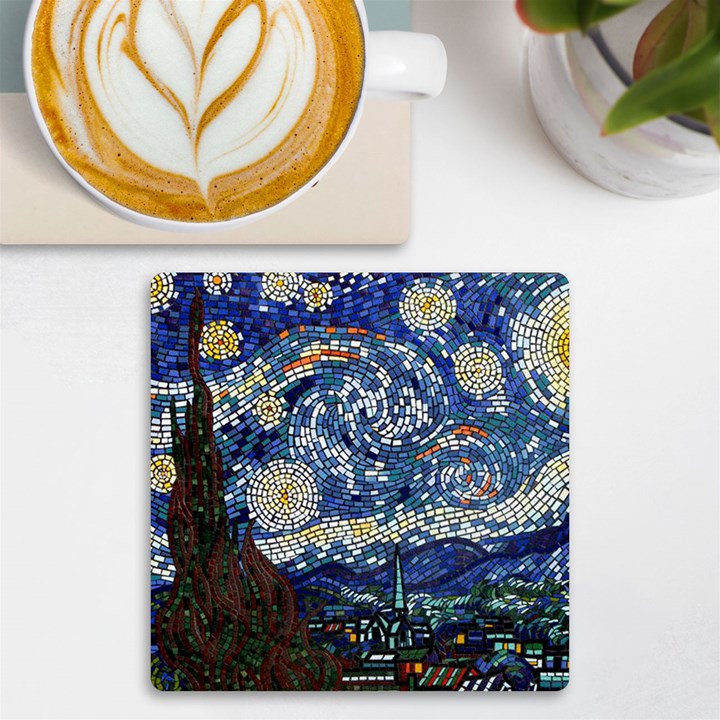 Mosaic Art Vincent Van Gogh s Starry Night UV Print Square Tile Coaster 