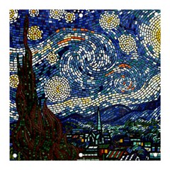 Mosaic Art Vincent Van Gogh s Starry Night Banner And Sign 3  X 3  by Sarkoni