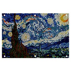 Mosaic Art Vincent Van Gogh s Starry Night Banner And Sign 6  X 4  by Sarkoni