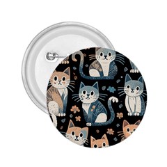 Cats Pattern 2 25  Buttons by Valentinaart