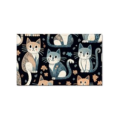 Cats Pattern Sticker Rectangular (100 Pack) by Valentinaart