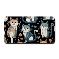 Cats Pattern Medium Bar Mat by Valentinaart