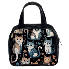 Cats Pattern Classic Handbag (two Sides) by Valentinaart