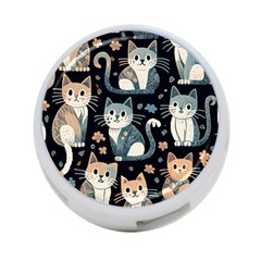 Cats Pattern 4-port Usb Hub (two Sides)