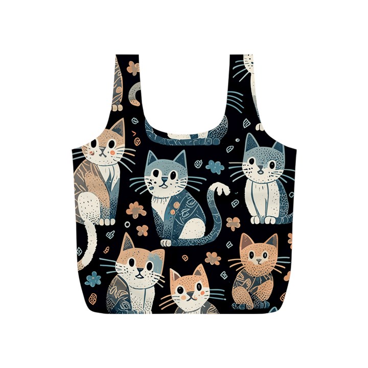 Cats pattern Full Print Recycle Bag (S)