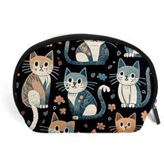 Cats Pattern Accessory Pouch (large) by Valentinaart