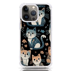 Cats Pattern Iphone 13 Pro Tpu Uv Print Case by Valentinaart