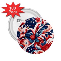 America Pattern 2 25  Buttons (100 Pack)  by Valentinaart