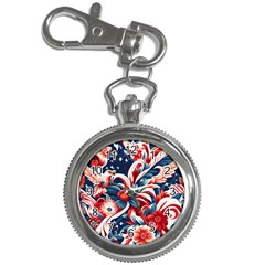 America Pattern Key Chain Watches by Valentinaart