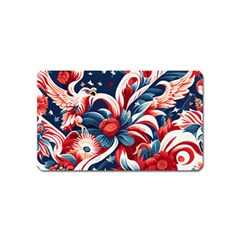 America Pattern Magnet (name Card) by Valentinaart