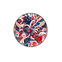 America Pattern Hat Clip Ball Marker by Valentinaart