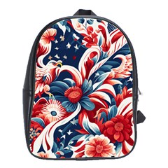 America Pattern School Bag (large) by Valentinaart