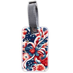 America Pattern Luggage Tag (two Sides) by Valentinaart