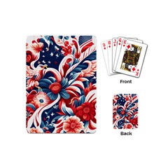 America Pattern Playing Cards Single Design (mini) by Valentinaart