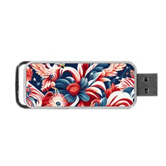 America Pattern Portable Usb Flash (two Sides) by Valentinaart