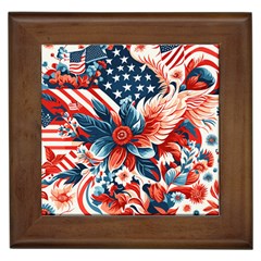 America pattern Framed Tile