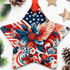 America Pattern Ornament (star) by Valentinaart