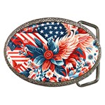 America pattern Belt Buckles Front