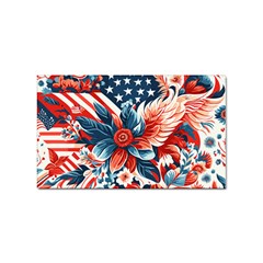 America Pattern Sticker Rectangular (100 Pack) by Valentinaart