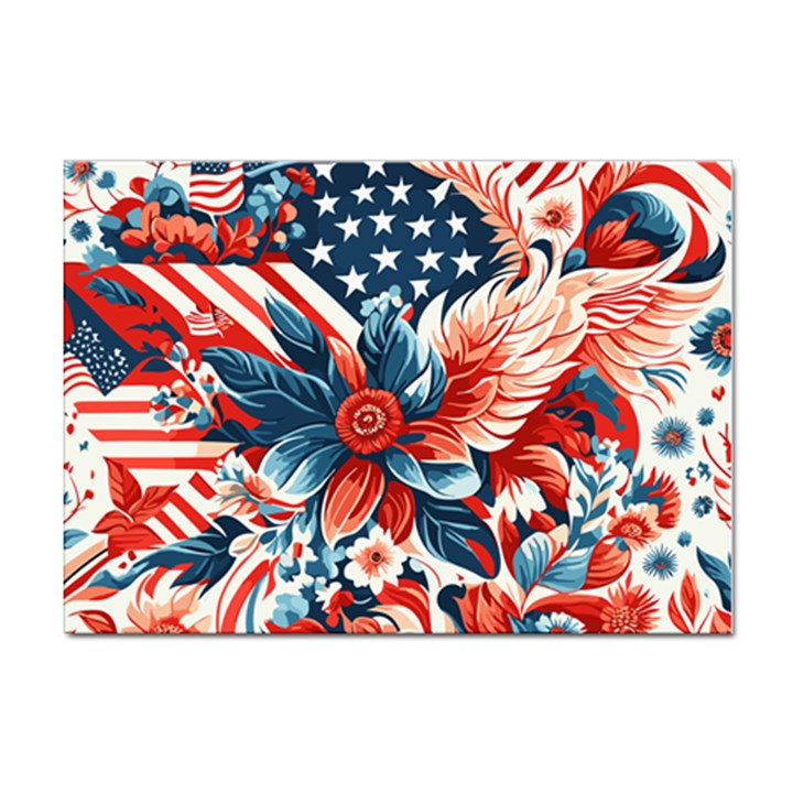 America pattern Sticker A4 (10 pack)