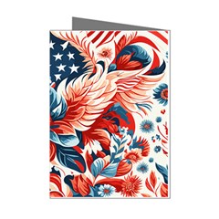 America Pattern Mini Greeting Cards (pkg Of 8) by Valentinaart