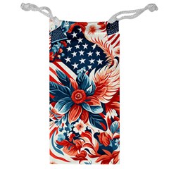 America Pattern Jewelry Bag by Valentinaart